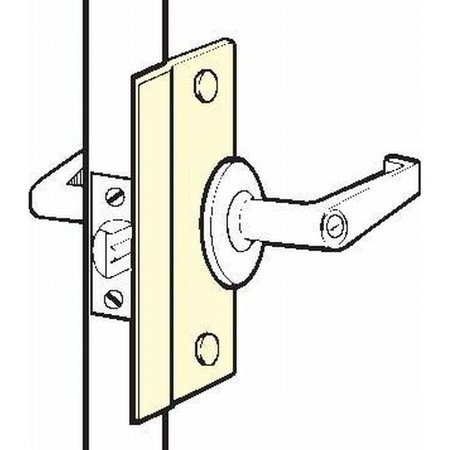 DON-JO 2-5/8" x 6" Short Latch Protector for Outswing Doors SLP206CP